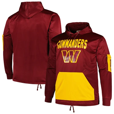 Men's Fanatics Burgundy Washington Commanders Big & Tall Pullover Hoodie
