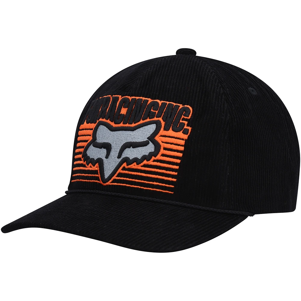 Men's Fox Black Carv Snapback Hat