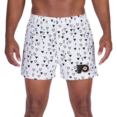 Men's Concepts Sport White Philadelphia Flyers Epiphany All Over Print Knit Boxers