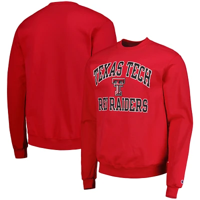 Men's Champion Red Texas Tech Raiders High Motor Pullover Sweatshirt