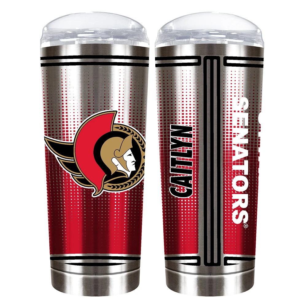 Ottawa Senators Team Logo 18oz. Personalized Roadie Tumbler