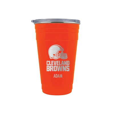 Cleveland Browns Team Logo 22oz. Personalized Tailgater Travel Tumbler