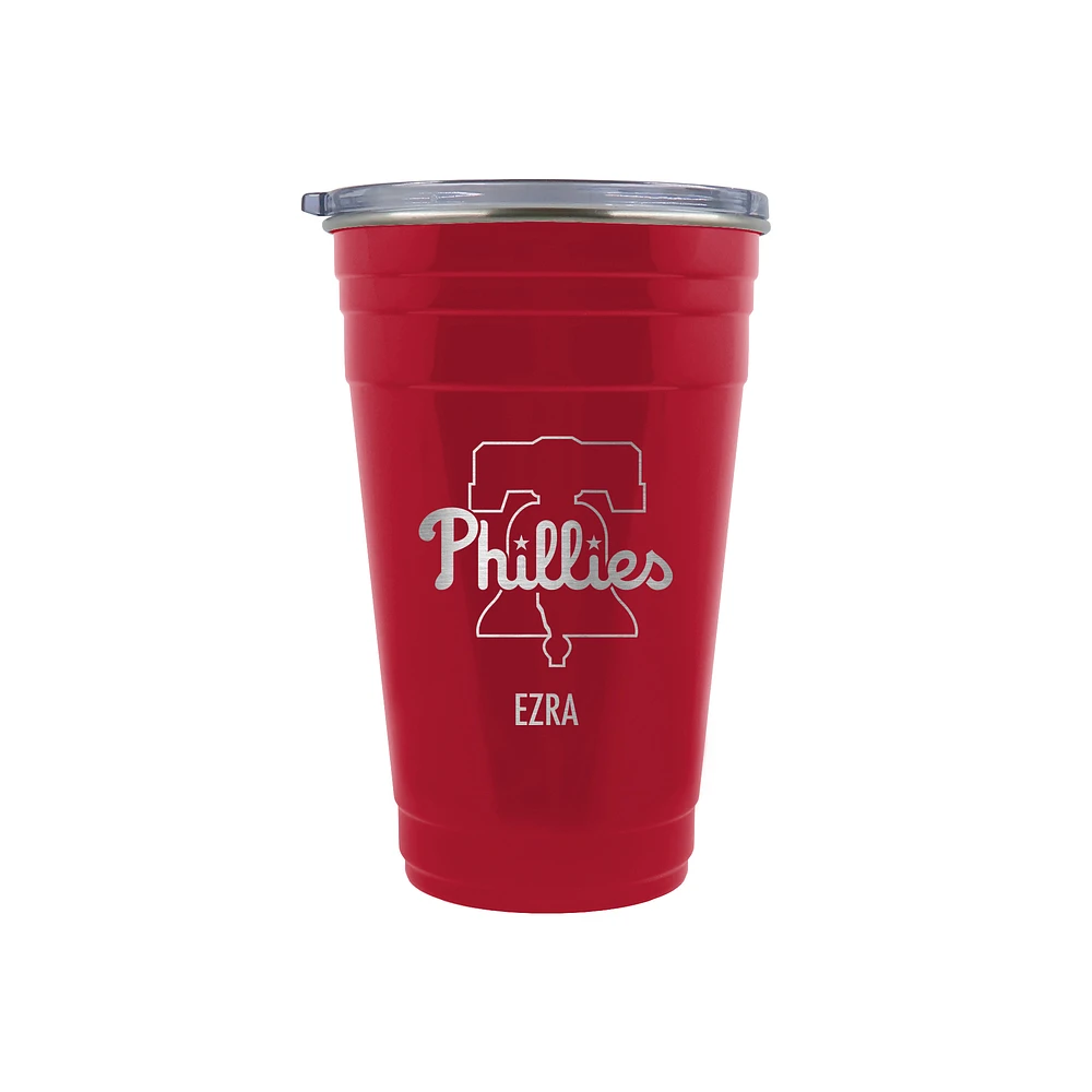 Philadelphia Phillies Team Logo 22oz. Personalized Tailgater Travel Tumbler