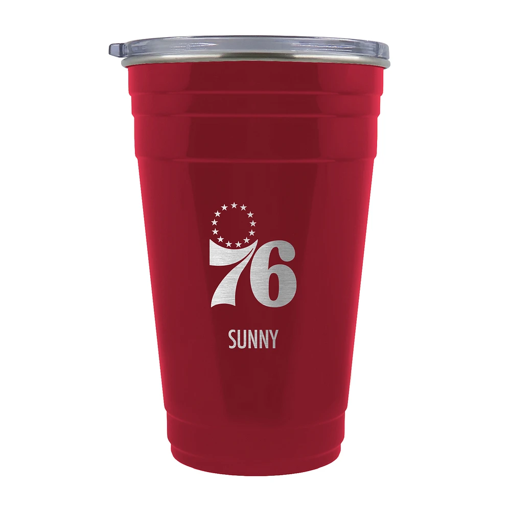 Philadelphia 76ers Team Logo 22oz. Personalized Tailgater Travel Tumbler