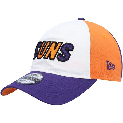 Men's New Era White/Purple Phoenix Suns Back Half 9TWENTY Adjustable Hat