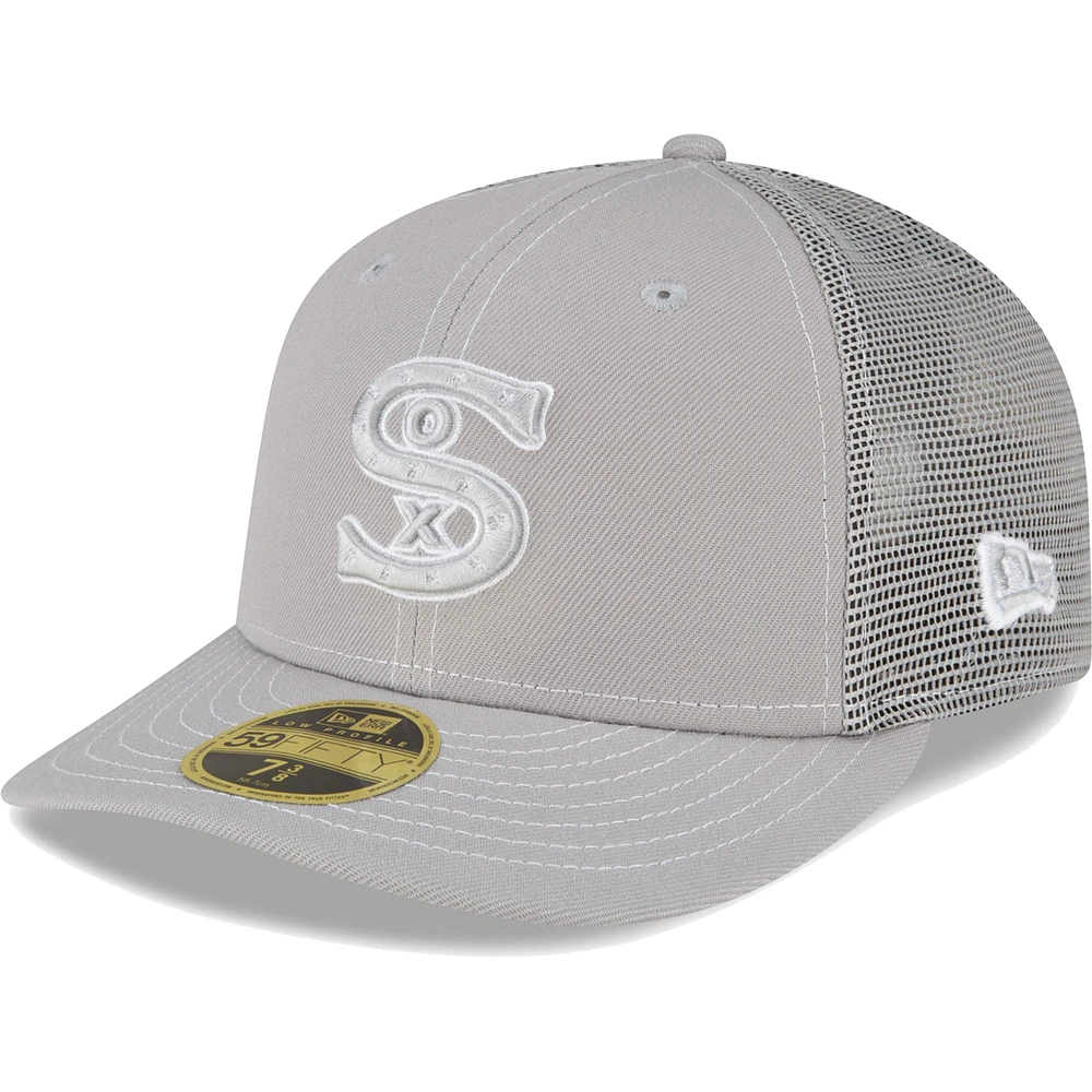 Men's New Era Gray Chicago White Sox 2023 On-Field Batting Practice Low Profile 59FIFTY Fitted Hat