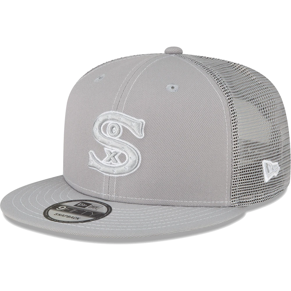 Men's New Era Gray Chicago White Sox 2023 On-Field Batting Practice 9FIFTY Snapback Hat