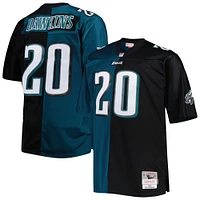 Men's Mitchell & Ness Brian Dawkins Midnight Green/Black Philadelphia Eagles Big & Tall Split Legacy Retired Player Replica Jersey