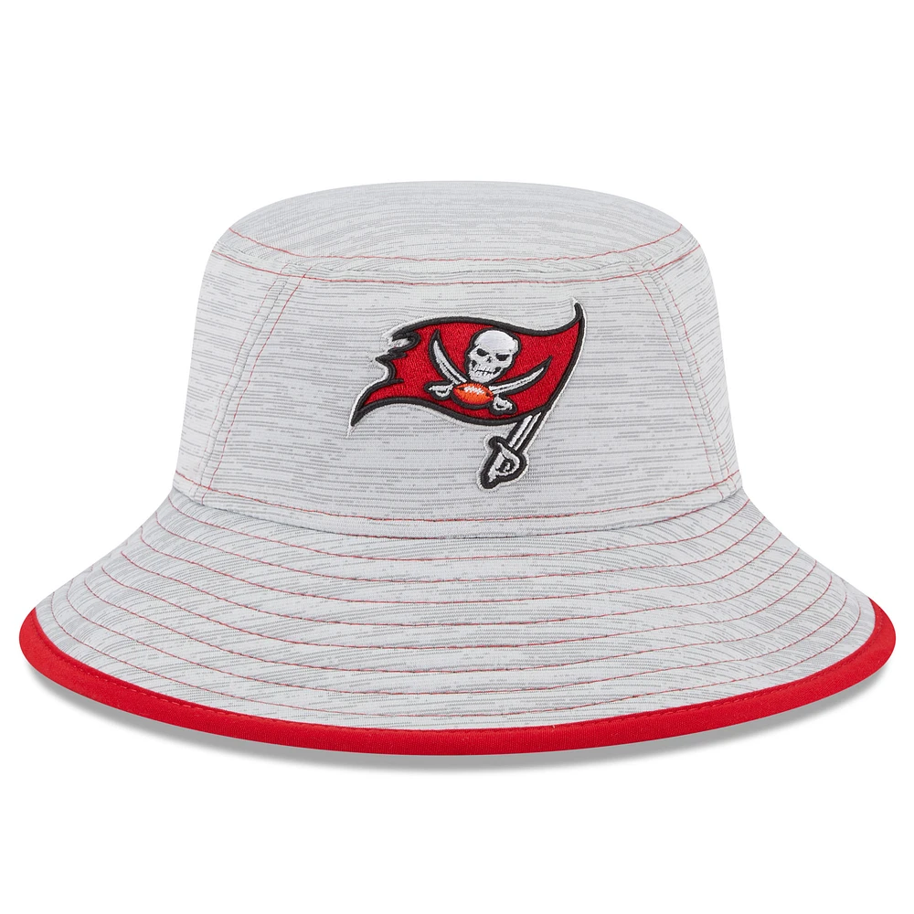 Men's New Era Gray Tampa Bay Buccaneers Game Bucket Hat