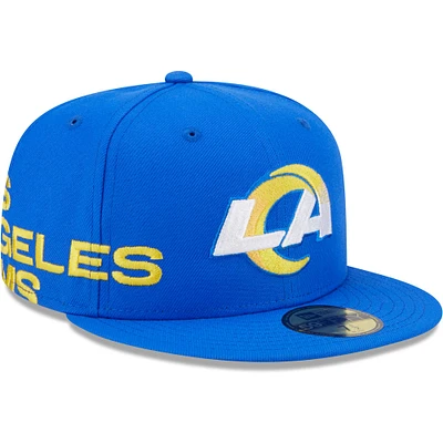 Men's New Era Royal Los Angeles Rams Arch 59FIFTY Fitted Hat