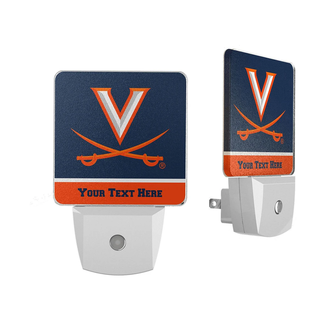 Virginia Cavaliers Personalized 2-Piece Nightlight Set