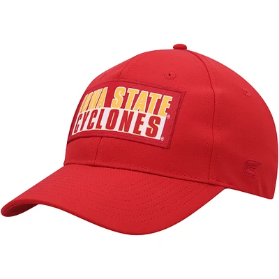 Men's Colosseum Cardinal Iowa State Cyclones Positraction Snapback Hat
