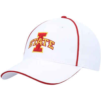Men's Colosseum White Iowa State Cyclones Take Your Time Snapback Hat