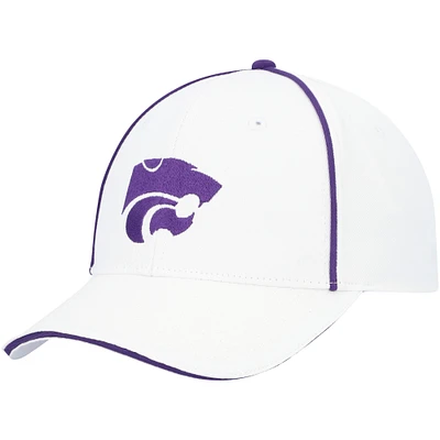 Men's Colosseum White Kansas State Wildcats Take Your Time Snapback Hat