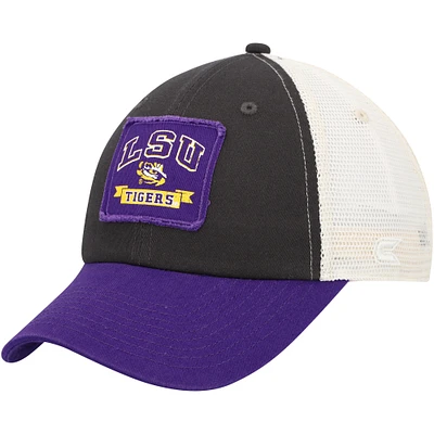 Men's Colosseum Charcoal LSU Tigers Objection Snapback Hat
