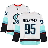 Andre Burakovsky Seattle Kraken Autographed White Fanatics Breakaway Jersey