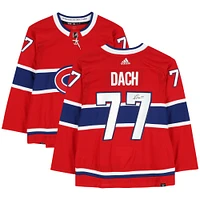 Kirby Dach Montreal Canadiens Autographed Red Adidas Authentic Jersey