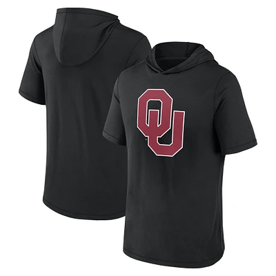 Men's Fanatics Black Oklahoma Sooners Primary Logo Hoodie T-Shirt