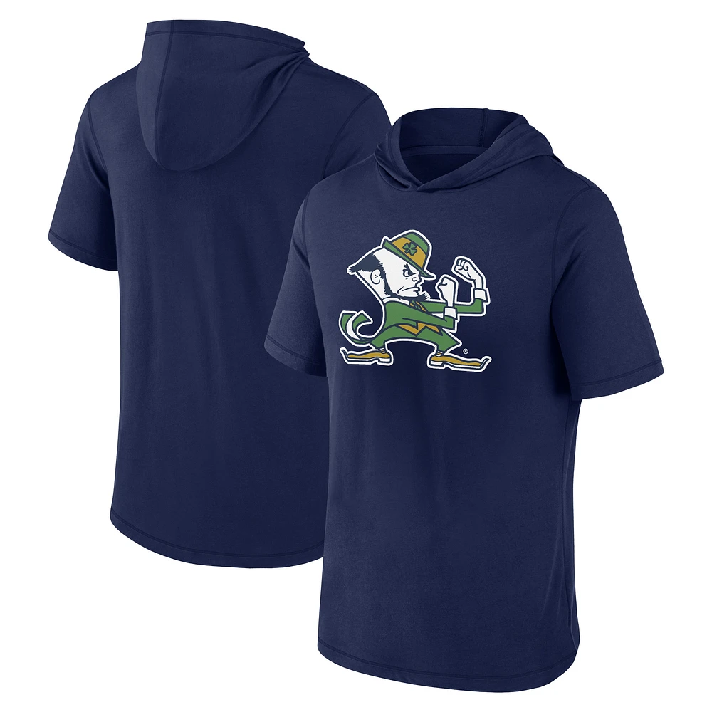 Men's Fanatics Navy Notre Dame Fighting Irish Primary Logo Hoodie T-Shirt