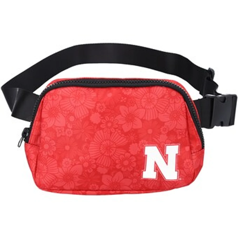 ZooZatz Nebraska Huskers Floral Print Fanny Pack