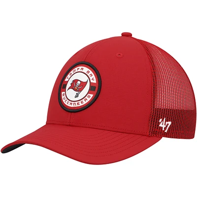 Men's '47 Red Tampa Bay Buccaneers Berm Trucker Adjustable Hat