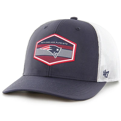 Men's '47 Navy New England Patriots Burgess Trucker Adjustable Hat