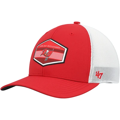 Men's '47 Red Tampa Bay Buccaneers Burgess Trucker Adjustable Hat