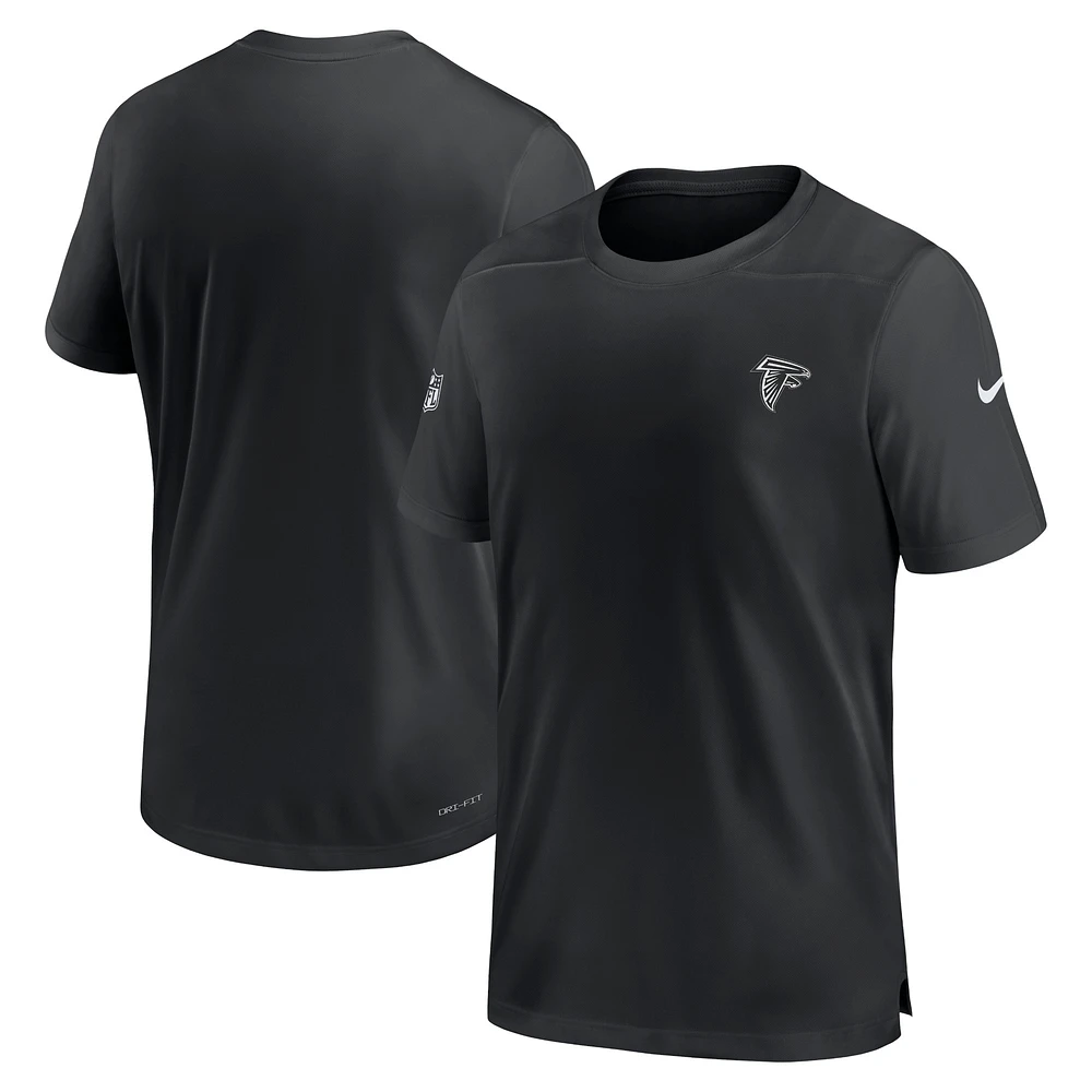 Men's Nike Black Atlanta Falcons Sideline Coach Performance T-Shirt