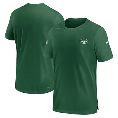 Men's Nike Green New York Jets Sideline Coach Performance T-Shirt