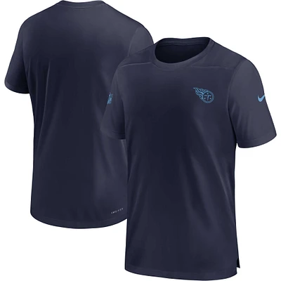 Men's Nike Navy Tennessee Titans Sideline Coach Performance T-Shirt