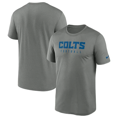 Men's Nike Heather Gray Indianapolis Colts Sideline Legend Performance T-Shirt