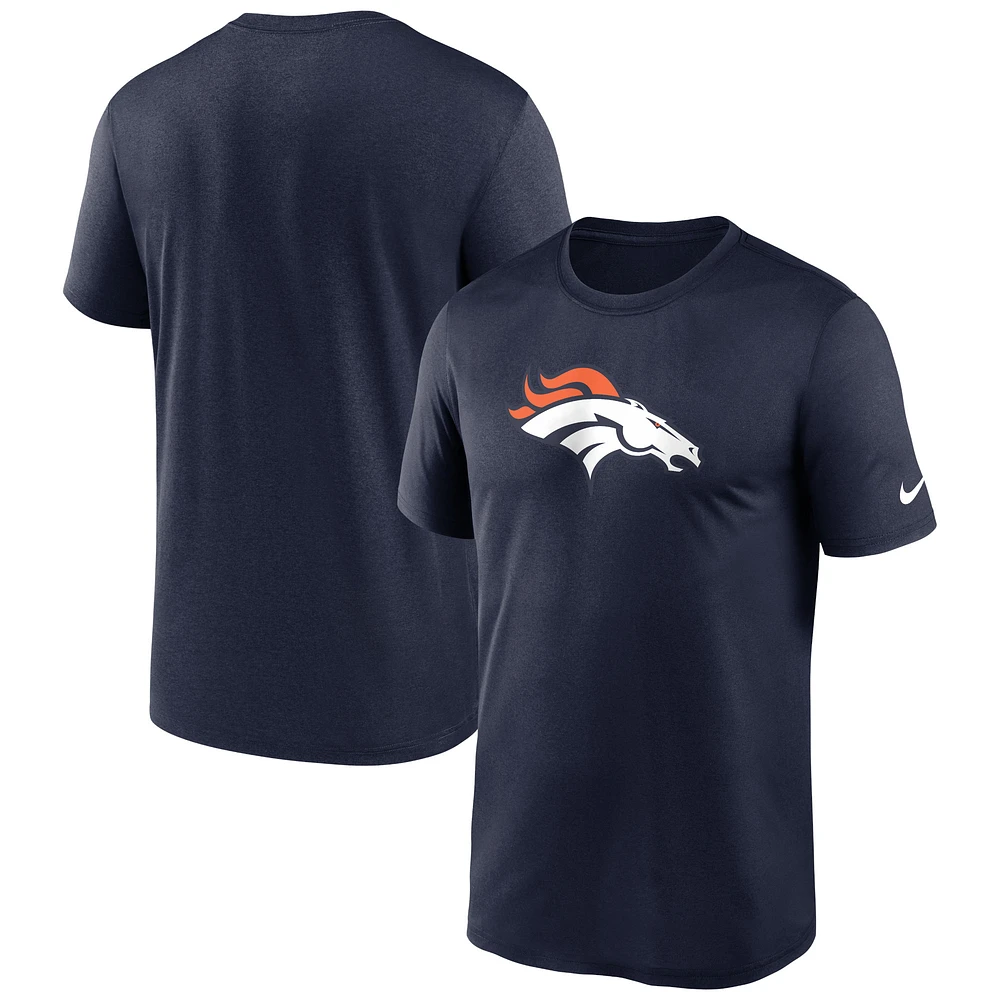 Men's Nike Navy Denver Broncos Primetime Legend Logo Performance T-Shirt