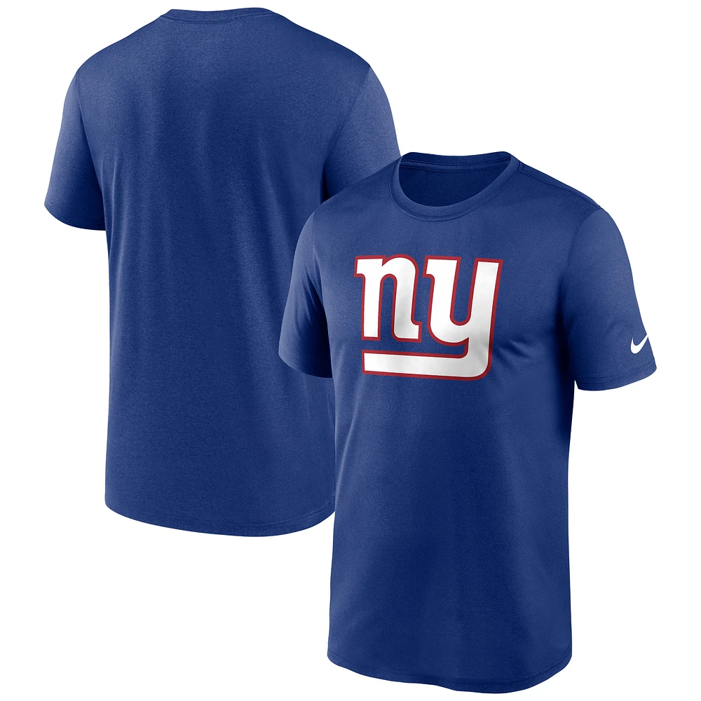 Men's Nike Royal New York Giants Primetime Legend Logo Performance T-Shirt