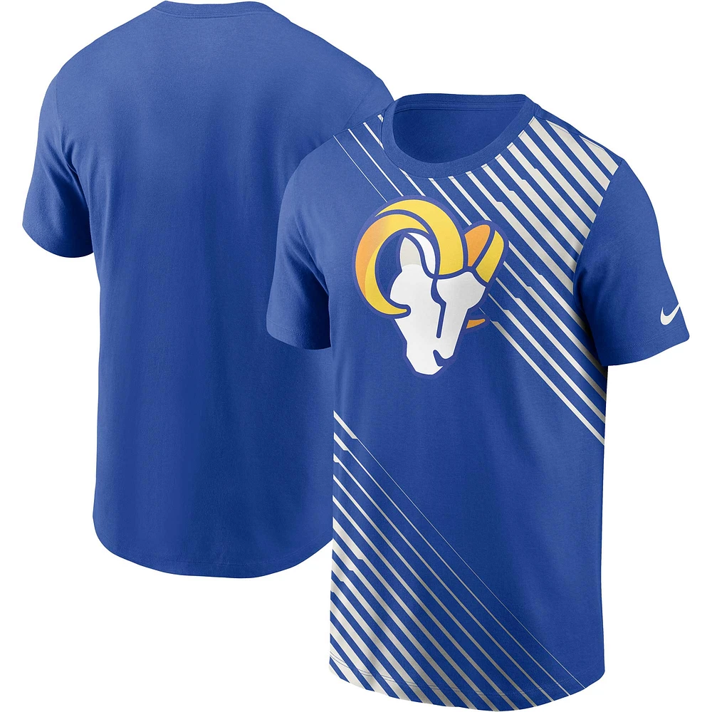Men's Nike Royal Los Angeles Rams Yard Line Fashion Asbury T-Shirt
