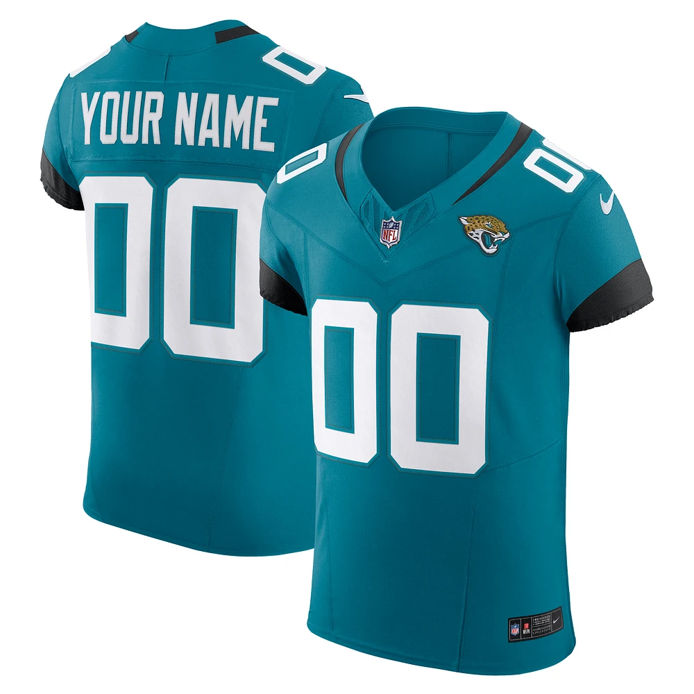 Men's Nike Teal Jacksonville Jaguars Vapor F.U.S.E. Elite Custom Jersey