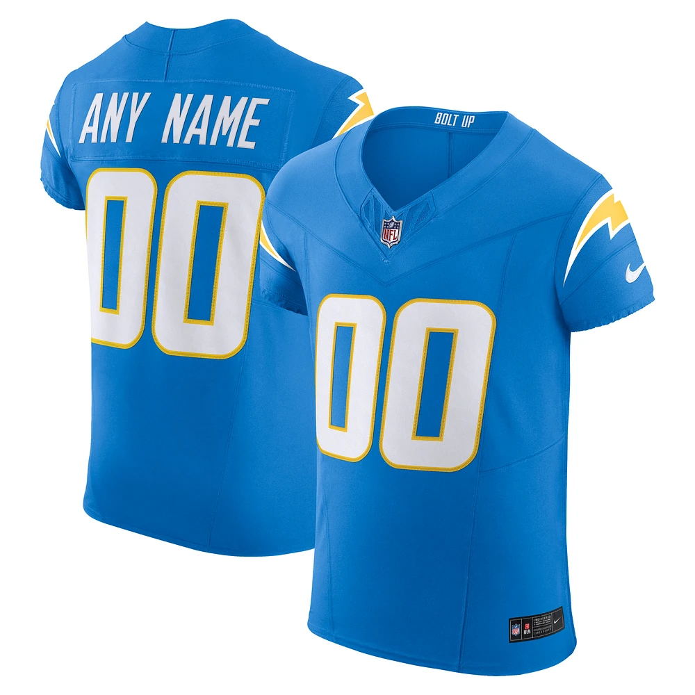Men's Nike Powder Blue Los Angeles Chargers Vapor F.U.S.E. Elite Custom Jersey