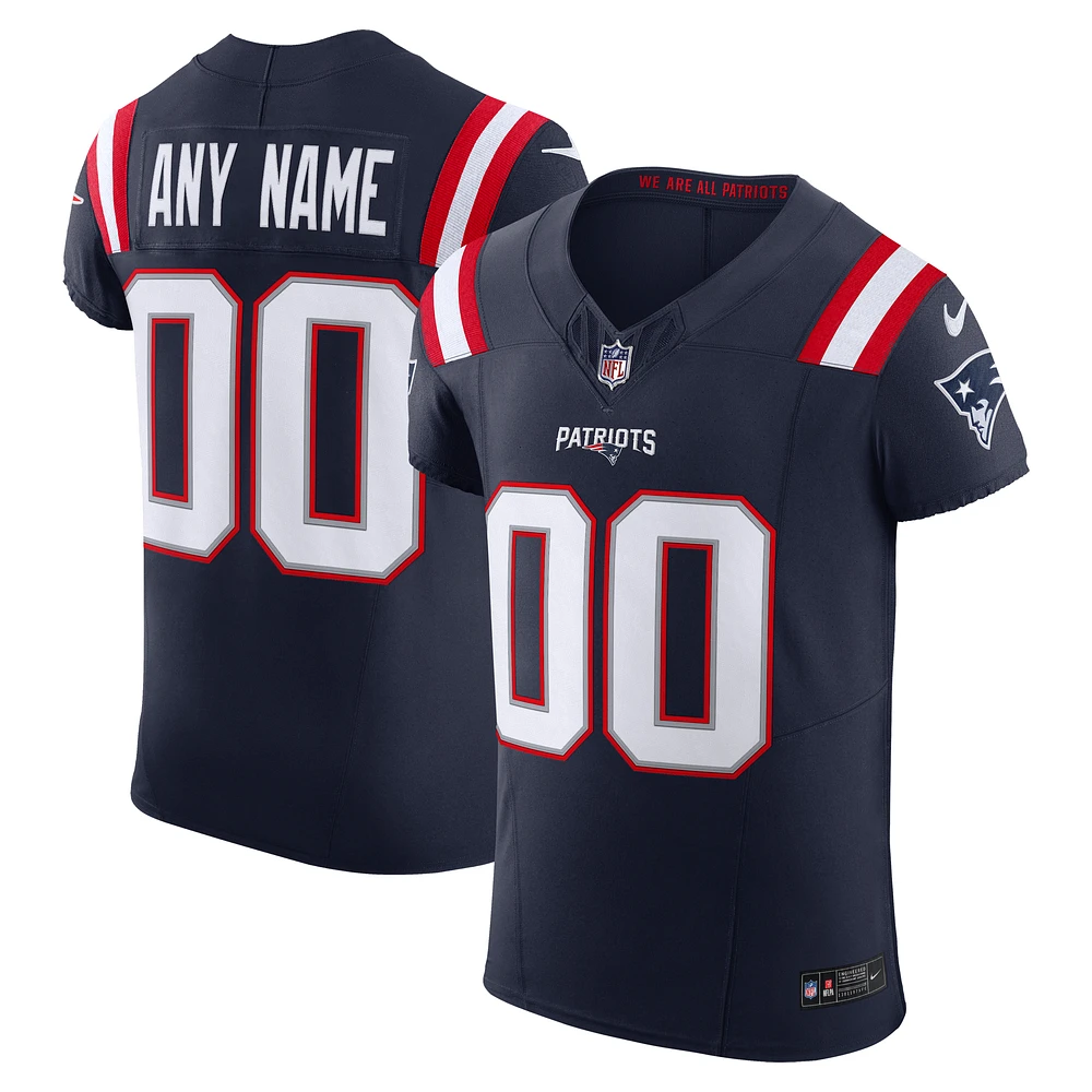 Men's Nike Navy New England Patriots Vapor F.U.S.E. Elite Custom Jersey