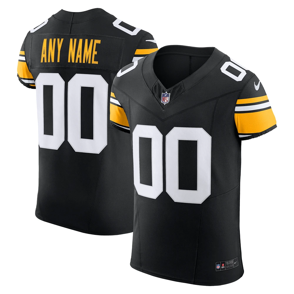 Men's Nike Black Pittsburgh Steelers Vapor F.U.S.E. Elite Custom Jersey