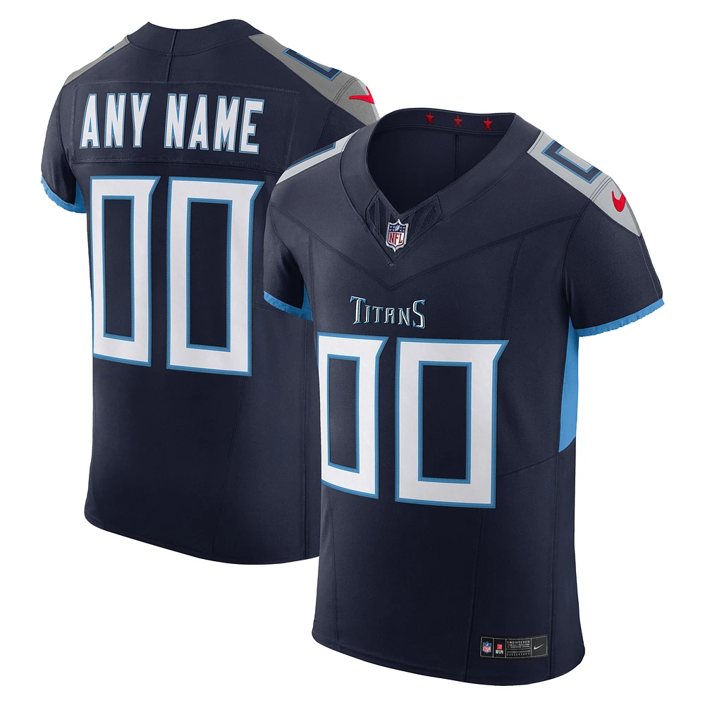 Men's Nike Navy Tennessee Titans Vapor F.U.S.E. Elite Custom Jersey