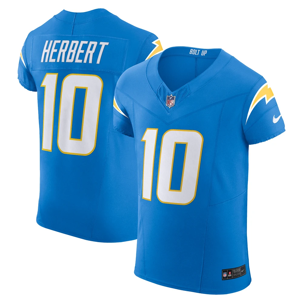 Men's Nike Justin Herbert Powder Blue Los Angeles Chargers Vapor F.U.S.E. Elite Jersey