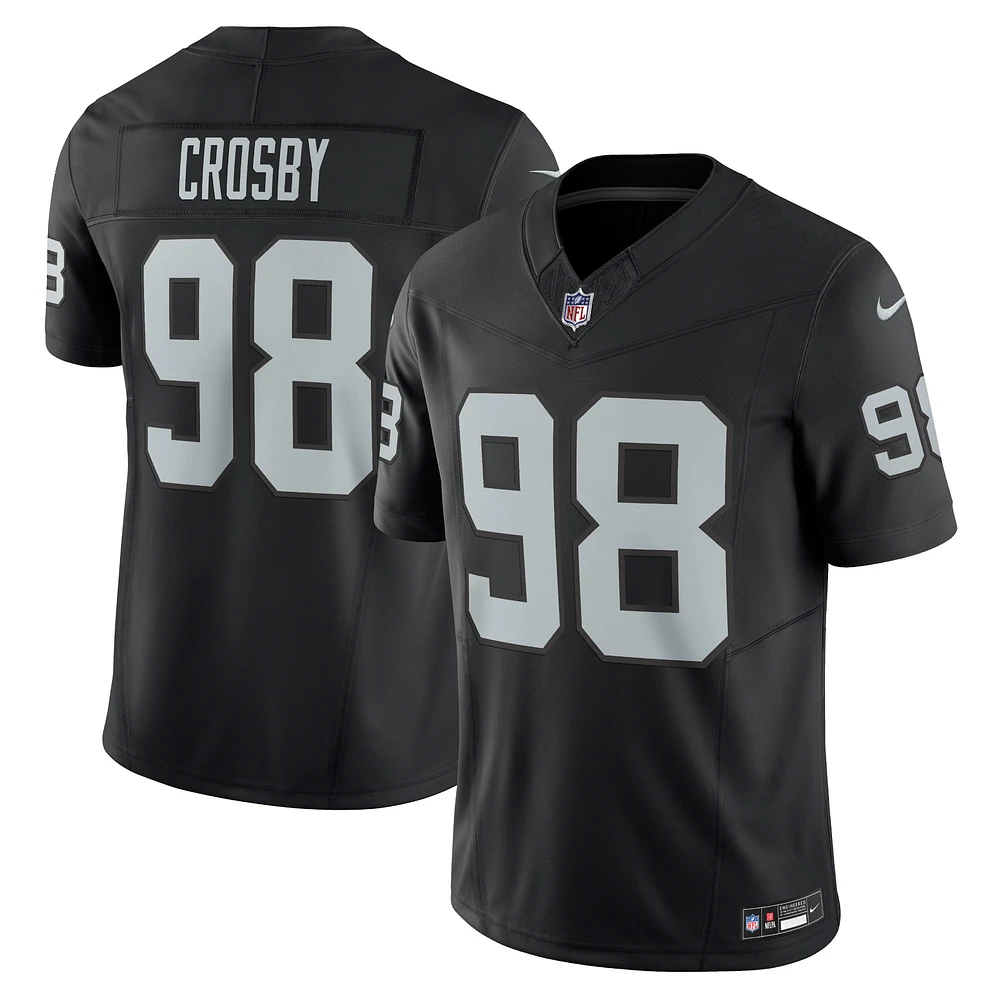 Men's Nike Maxx Crosby Las Vegas Raiders Vapor F.U.S.E. Limited Jersey