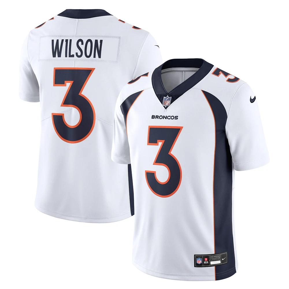 Men's Nike Russell Wilson White Denver Broncos Vapor Untouchable Limited Jersey
