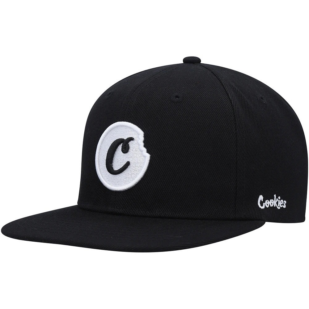 Men's Cookies Black C-Bite Snapback Hat