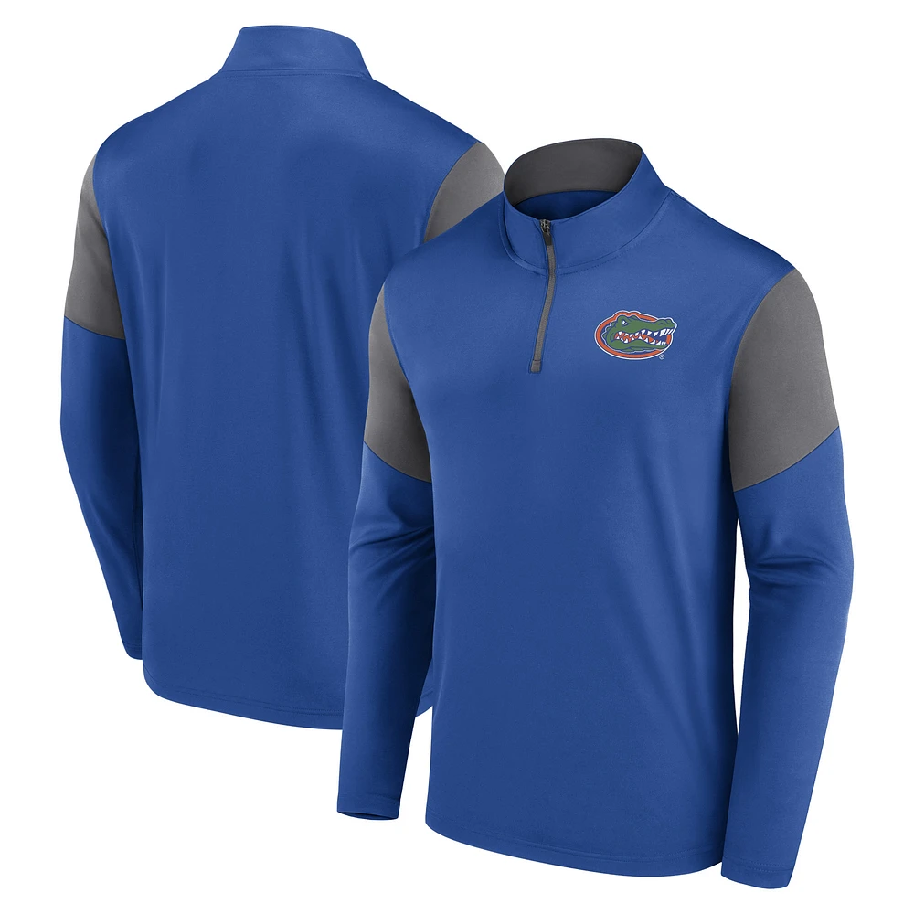 Men's Fanatics Royal Florida Gators Primary Quarter-Zip Top