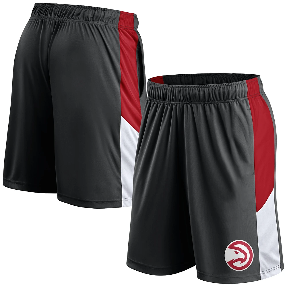 Men's Fanatics Black Atlanta Hawks Practice Performance Shorts