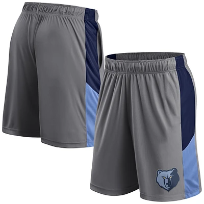Men's Fanatics Gray Memphis Grizzlies Practice Performance Shorts