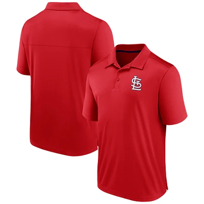 Men's Fanatics Red St. Louis Cardinals Fitted Polo