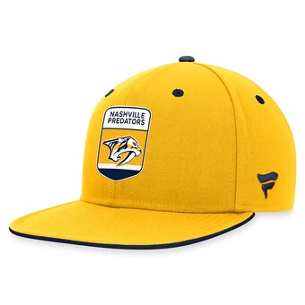 Men's Fanatics Gold Nashville Predators 2023 NHL Draft Snapback Hat