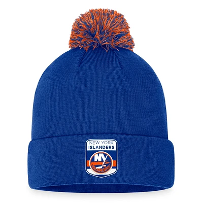 Men's Fanatics Royal New York Islanders 2023 NHL Draft Cuffed Knit Hat with Pom