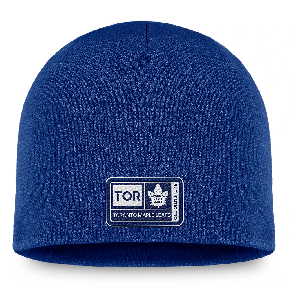 Men's Fanatics Blue Toronto Maple Leafs Authentic Pro Training Camp Knit Hat
